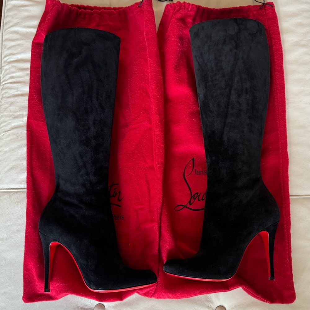 Christian Louboutin Black Heeled Boots